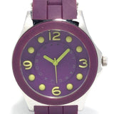 Marc Jacobs Pelly Purple Dial Purple Silicone Strap Watch for Women - MBM2505 Authentic Buy Shop Now