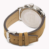 Tommy Hilfiger Briggs Chronograph Blue Dial Brown Leather Strap Watch for Men - 1791424 Authentic Buy Shop Now