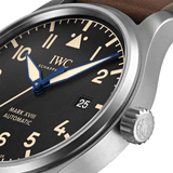 IWC Pilot's Watch Mark XVIII 40mm Black Dial Brown Leather Strap Watch for Men - IW327006 Authentic Buy Shop Now