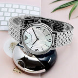 Emporio Armani Kappa Mother of Pearl Dial Silver Steel Watch For Women - AR2507 Authentic Buy Shop Now