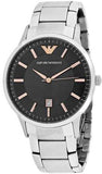 Emporio Armani Renato Quartz Grey Dial Silver Steel Strap Watch For Men - AR2514 Authentic Buy Shop Now