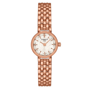 Tissot Lovely Mother of Pearl Dial Rose Gold Steel Strap Watch for Women - T140.009.33.111.00 Authentic Buy Shop Now