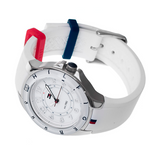 Tommy Hilfiger White Dial White Rubber Strap Watch for Women - 1781271 Authentic Buy Shop Now