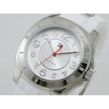 Tommy Hilfiger K2 White Dial White Rubber Strap Watch for Women - 1781306 Authentic Buy Shop Now