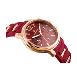 Tommy Hilfiger Claudia Red Dial Two Tone Steel Strap Watch for Women - 1781744 Authentic Buy Shop Now