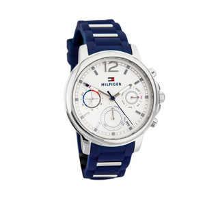 Tommy Hilfiger Claudia White Dial Blue Steel Strap Watch for Women - 1781746 Authentic Buy Shop Now