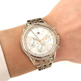 Tommy Hilfiger Ari Diamonds Silver Dial Rose Gold Steel Strap Watch for Women - 1781978 Authentic Buy Shop Now