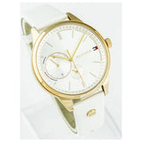 Tommy Hilfiger Brooklyn Quartz White Dial White Leather Strap Watch for Women - 1782018 Authentic Buy Shop Now