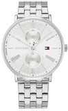 Tommy Hilfiger Jenna Quartz White Dial Silver Steel Strap Watch for Women - 1782068 Authentic Buy Shop Now
