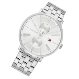 Tommy Hilfiger Jenna Quartz White Dial Silver Steel Strap Watch for Women - 1782068 Authentic Buy Shop Now