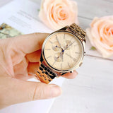 Tommy Hilfiger Whitney Chronograph Quartz Rose Gold Dial Rose Gold Steel Strap Watch For Women - 1782120 Authentic Buy Shop Now