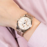 Tommy Hilfiger Whitney Chronograph Quartz Rose Gold Dial Rose Gold Steel Strap Watch For Women - 1782120 Authentic Buy Shop Now