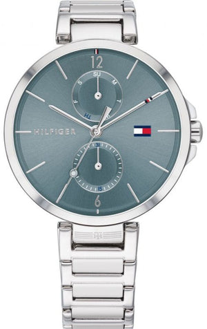 Tommy Hilfiger Angela Blue Dial Silver Steel Strap Watch for Women - 1782126 Authentic Buy Shop Now