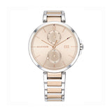Tommy Hilfiger Angela Chronograph Pink Dial Two Tone Steel Strap Watch for Women - 1782127 Authentic Buy Shop Now