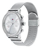 Tommy Hilfiger Blake Diamonds Silver Dial Silver Mesh Bracelet Watch for Women - 1782301 Authentic Buy Shop Now