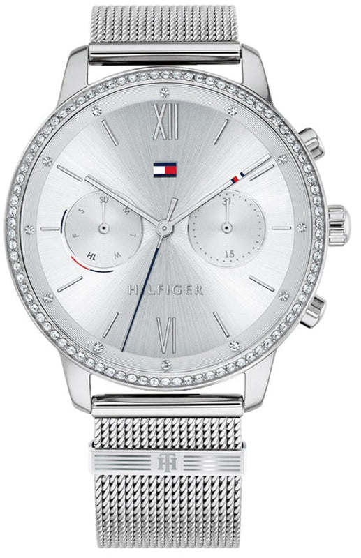 Tommy Hilfiger Blake Diamonds Silver Dial Silver Mesh Bracelet Watch for Women - 1782301 Authentic Buy Shop Now