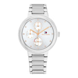 Tommy Hilfiger Joy Chronograph Silver Dial Silver Steel Strap Watch For Women - 1782532 Authentic Buy Shop Now