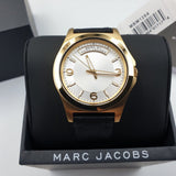 Marc Jacobs Baby Dave Gold Dial Black Leather Strap Watch for Women - MBM1264 Authentic Buy Shop Now