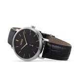 Hugo Boss Corporal Black Dial Black Leather Strap Watch for Men - 1513638 Authentic Buy Shop Now