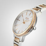 Hugo Boss Signature Silver Dial Two Tone Steel Strap Watch for Women - 1502567 Authentic Buy Shop Now
