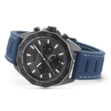 Hugo Boss Energy Chronograph Grey Dial Green Rubber Strap Watch For Men - 1513972 Authentic Buy Shop Now
