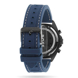 Hugo Boss Energy Chronograph Grey Dial Green Rubber Strap Watch For Men - 1513972 Authentic Buy Shop Now