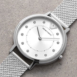 Emporio Armani Kappa Silver Dial Silver Mesh Bracelet Watch For Women - AR11128 Authentic Buy Shop Now