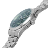 Emporio Armani Paolo Chronograph Green Dial Silver Steel Strap Watch For Men - AR11529 Authentic Buy Shop Now