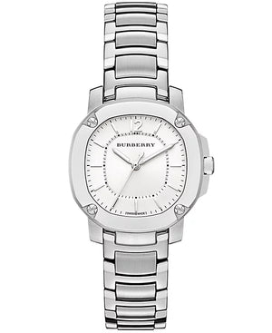 Burberry The Britain Silver Dial Silver Steel Strap Watch for Women - BBY1703 Authentic Buy Shop Now