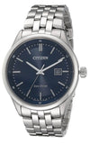 Citizen Eco Drive Blue Dial Silver Steel Strap Watch For Men - BM7250-56L Authentic Buy Shop Now