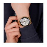 Tommy Hilfiger Trent Multifunction White Dial Silver Steel Strap Watch for Men - 1791140 Authentic Buy Shop Now