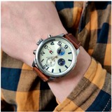 Tommy Hilfiger Jackson Multi-Function Silver Dial Brown Leather Strap Watch for Men - 1791239 Authentic Buy Shop Now