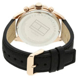 Tommy Hilfiger Dean Chronograph Quartz Black Dial Black Leather Strap Watch for Men - 1791273 Authentic Buy Shop Now