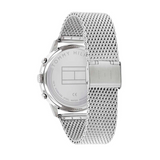 Tommy Hilfiger Dean Chronograph White Dial Silver Mesh Bracelet Watch for Men - 1791277 Authentic Buy Shop Now