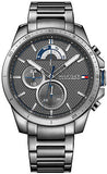 Tommy Hilfiger Decker Quartz Black Dial Black Steel Strap Watch for Men - 1791347 Authentic Buy Shop Now
