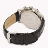 Tommy Hilfiger Kane Quartz Black Dial Black Leather Strap Watch for Men - 1791401 Authentic Buy Shop Now