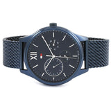 Tommy Hilfiger Damon Quartz Blue Dial Blue Mesh Bracelet Watch for Men - 1791421 Authentic Buy Shop Now