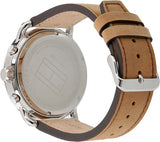 Tommy Hilfiger Briggs Chronograph Blue Dial Brown Leather Strap Watch for Men - 1791424 Authentic Buy Shop Now