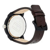 Tommy Hilfiger Denim Black Dial Brown Leather Strap Watch for Men - 1791478 Authentic Buy Shop Now