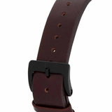 Tommy Hilfiger Denim Black Dial Brown Leather Strap Watch for Men - 1791478 Authentic Buy Shop Now