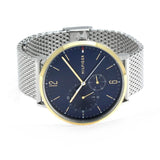 Tommy Hilfiger Brooklyn Quartz Blue Dial Silver Mesh Bracelet Watch for Men - 1791505 Authentic Buy Shop Now