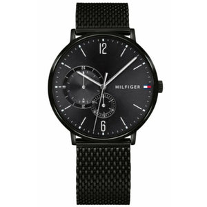 Tommy Hilfiger Brooklyn Black Dial Black Mesh Bracelet Watch for Men - 1791507 Authentic Buy Shop Now