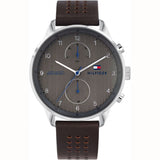 Tommy Hilfiger Chase Quartz Brown Dial Brown Leather Strap Watch for Men - 1791579 Authentic Buy Shop Now