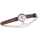 Tommy Hilfiger Multi Function Quartz White Dial Brown Leather Strap Watch for Men - 1791614 Authentic Buy Shop Now