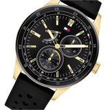 Tommy Hilfiger Austin Black Dial Black Rubber Strap Watch for Men - 1791636 Authentic Buy Shop Now