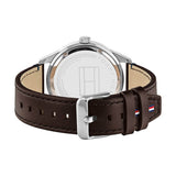 Tommy Hilfiger Austin Grey Dial Brown Leather Strap Watch for Men - 1791637 Authentic Buy Shop Now