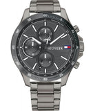 Tommy Hilfiger Bank Grey Dial Grey Steel Strap Watch for Men - 1791719 Authentic Buy Shop Now