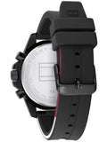 Tommy Hilfiger Denim Black Dial Black Rubber Strap Watch for Men - 1791555 Authentic Buy Shop Now