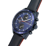 Tommy Hilfiger Parker Chronograph Quartz Blue Dial Blue Leather Strap Watch For Men - 1791839 Authentic Buy Shop Now