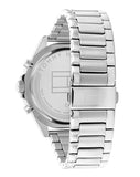 Tommy Hilfiger Larson Multifunction Black Dial Silver Steel Strap Watch For Men - 1791916 Authentic Buy Shop Now